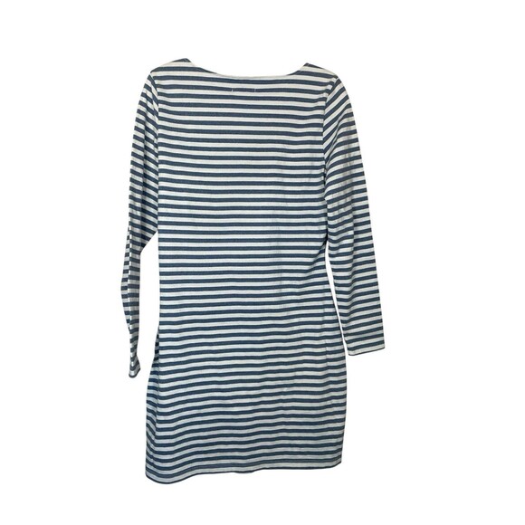 OUTERKNOWN New Denim Project Boatneck Blue Striped Dress Size Large NWT‎ $98 - Picture 5 of 13